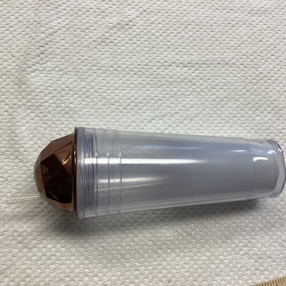 Starbucks Venti  Frosted Copper Dome Tumbler 24 oz Double Wall‎ VGUC - Picture 7 of 8